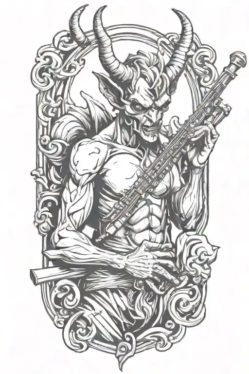 Devil Playing Flute