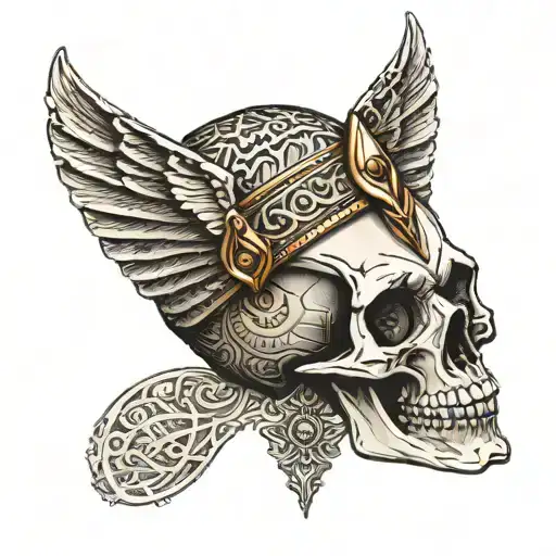 Eygyptian Pharoah Skull
