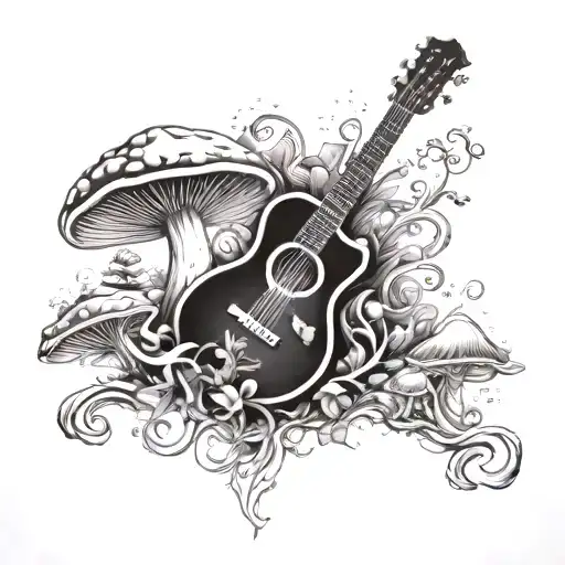 Guitar Forest Mushroom