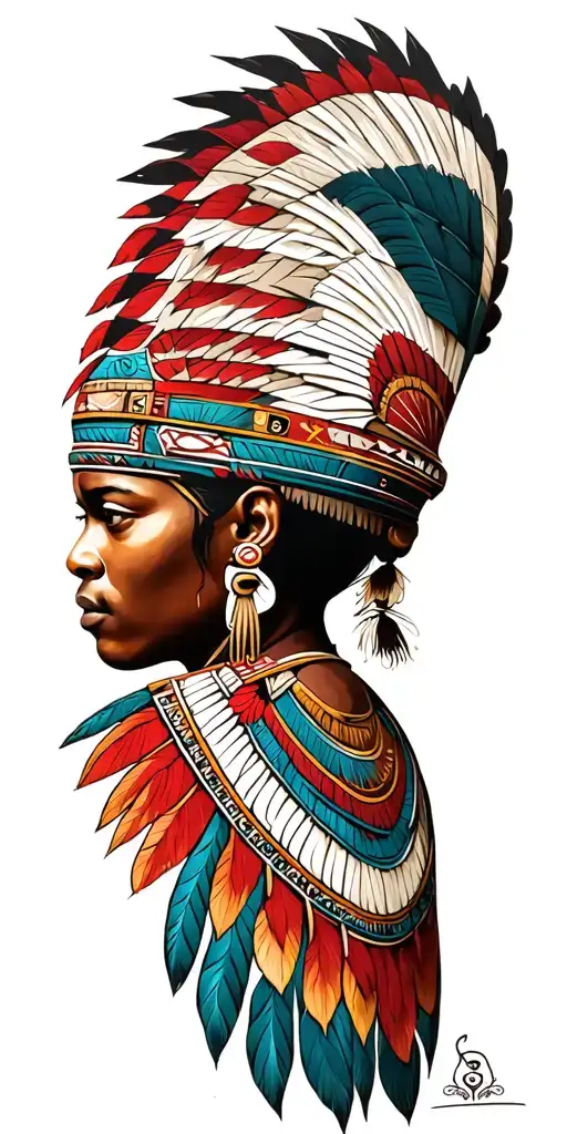 African Zulu Warrior Protector