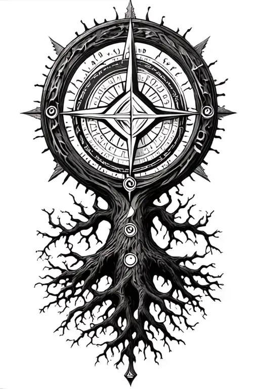 Tree Of Life And Incorporating Metatron Cube With A Compass
