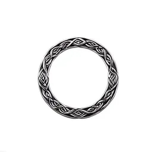 4K Detail 3D Style Round Celtic Knot Metal Details