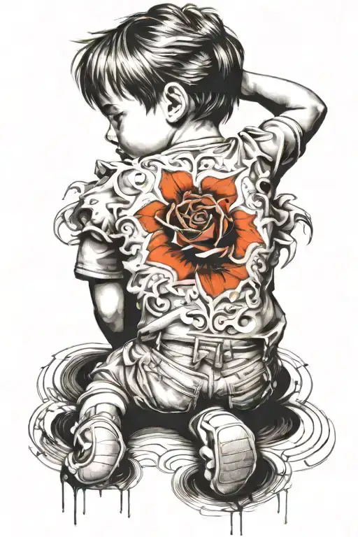 Create A Meaningful Shoulder Tattoo Of A Rough Childhood