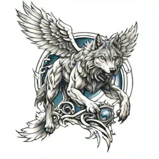 Meaningful Wolf Warrior Angel