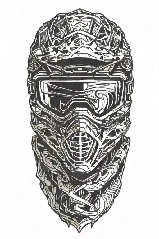 Motocross Rider Head