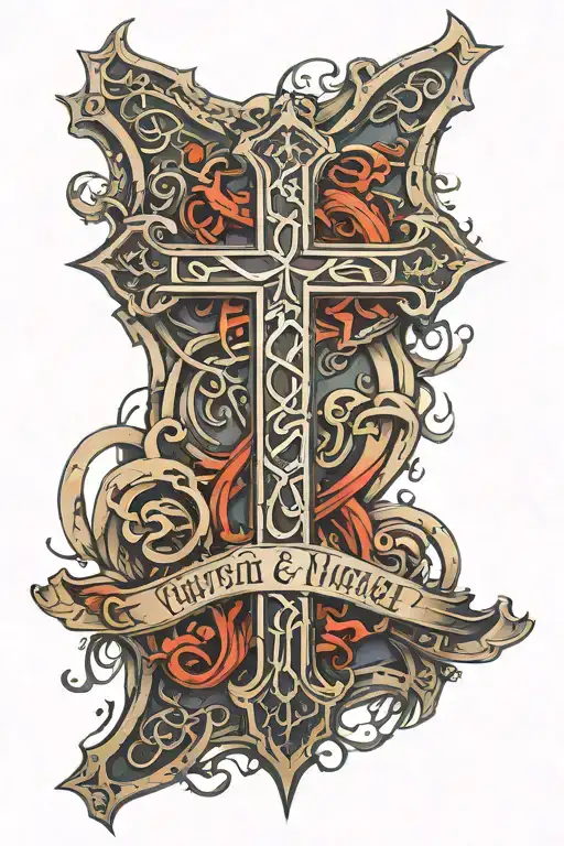 Cristian Cross With Text 1
