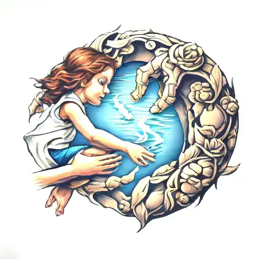 Daughter Holding Hands