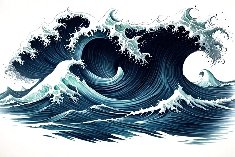 Ocean Wave Raging