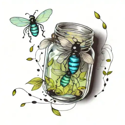 Fireflies In A Jar