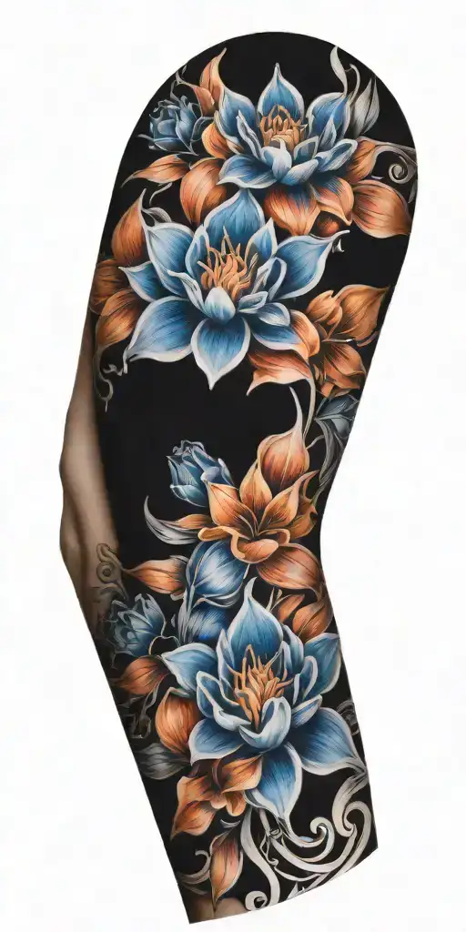 Flowers Wrapped Around The Arm