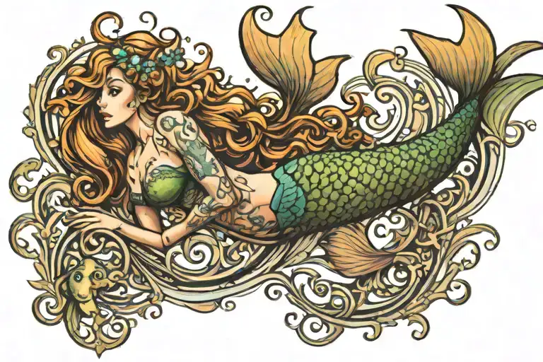 Mermaid Swimming