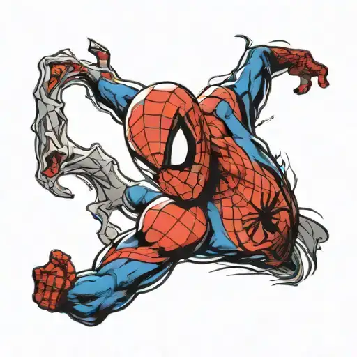 Headshot Of Spider Man Looking Right Side