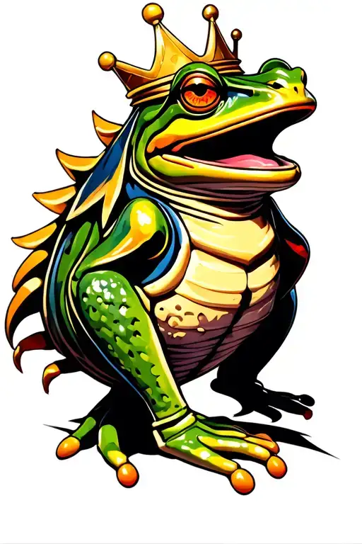 Frog King Chess Piece