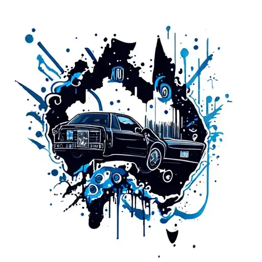 Australian Police Tattoo Design Inspired Scene