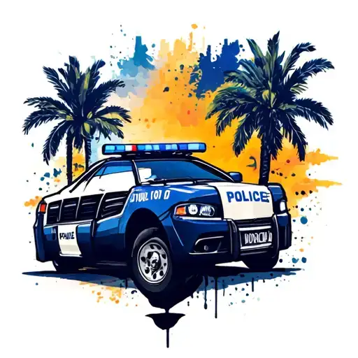 Australian Police Tattoo Design Inspired Scene