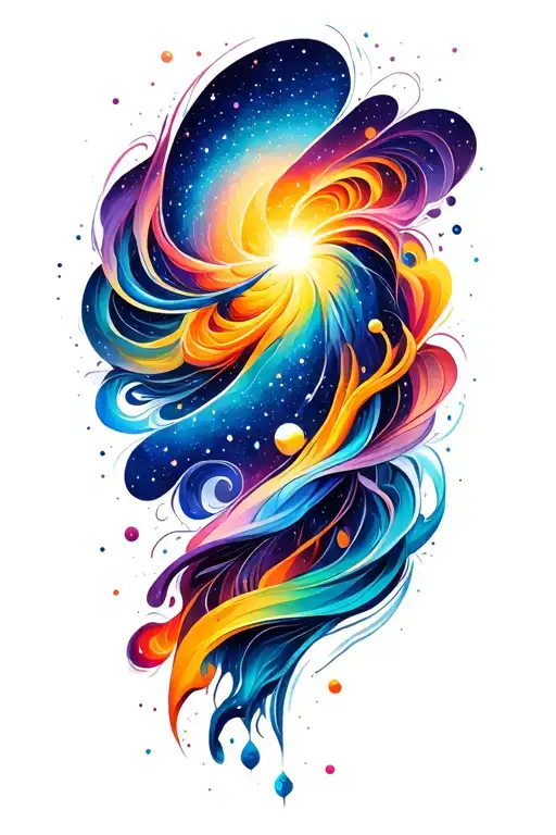 Colorful Space Galaxy
