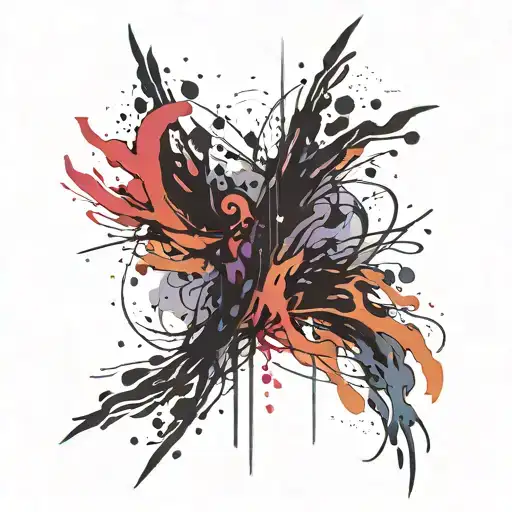 2 Abstract Grunge Brush Strokes