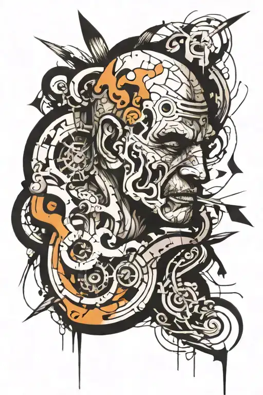 A Delight Image Of A Man Going Back In Time