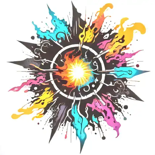 Black Hole Exploding Punk Themed