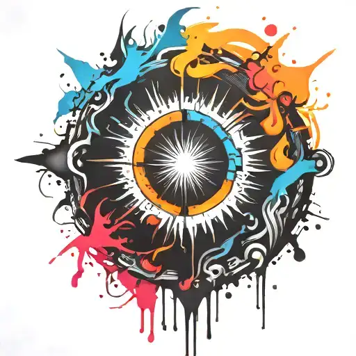 Black Hole Exploding Punk Themed