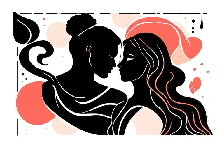 Depection Husband And Wife Moving Forward Through Life