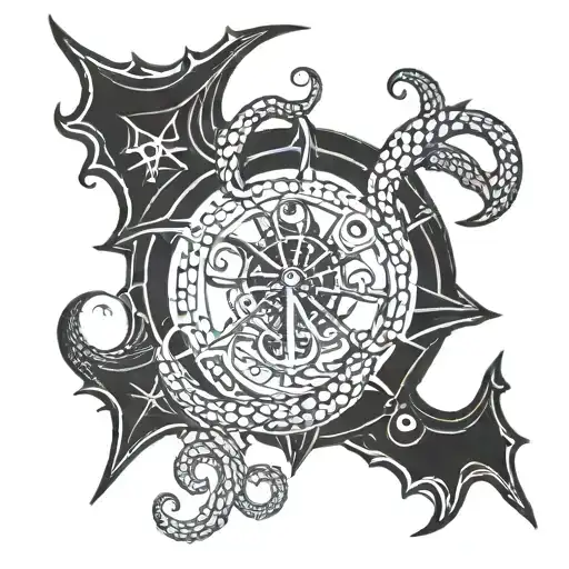 Nautical Theme With Kracken