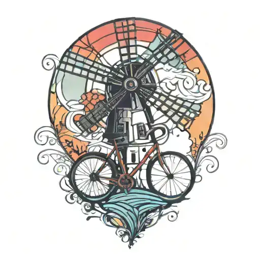 Windmill Road And Bike