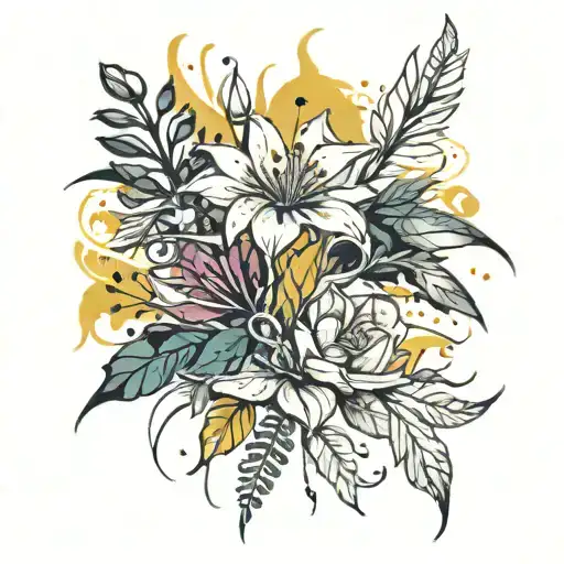 January February September October December Birth Flower Bouquet