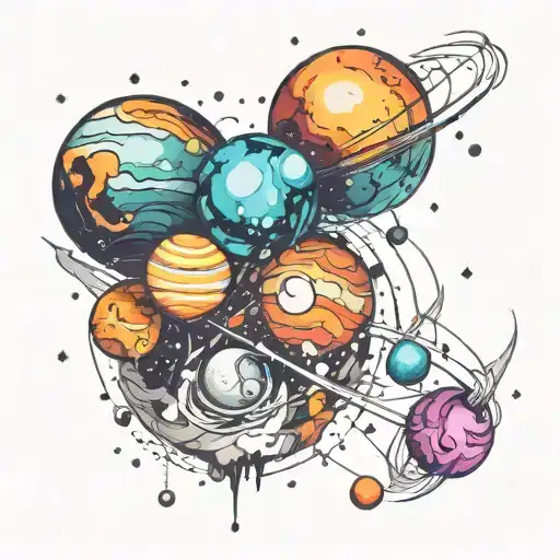 Space Surrounded By Planets Stars And Nebulas