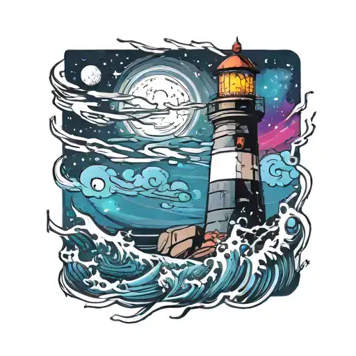 Lighthouse In Space