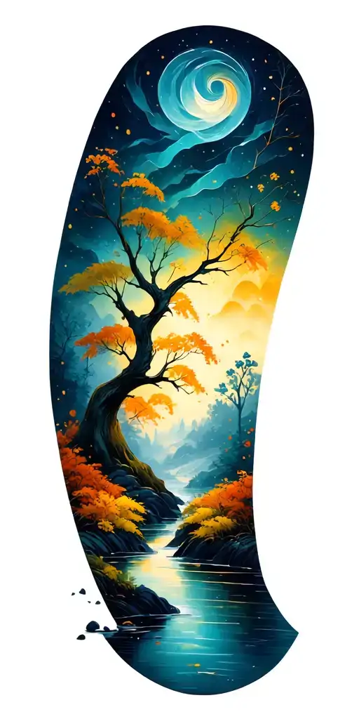 Fall Scape Scene Set