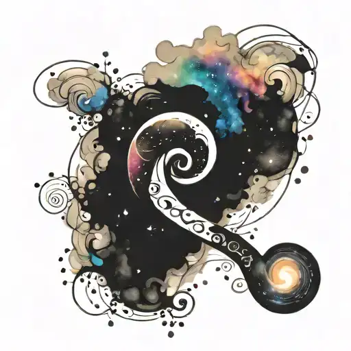 Galaxy Inside Semi Colon