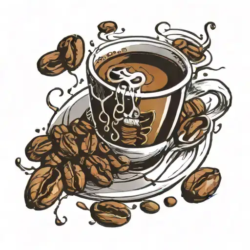 Sceleton Drink Coffe Bean Friend