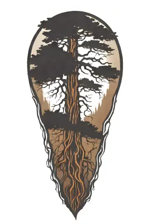 Redwood Tree Roots Reaching Deep