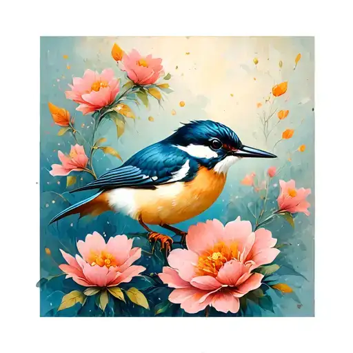 Belted Kingfisher Flowers