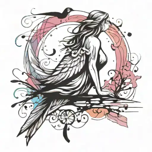 Cute Dove Beach Girl