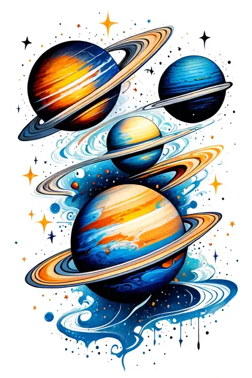 Planets Stars And Nebulas