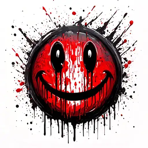 Smiley Face Morphing Bloody