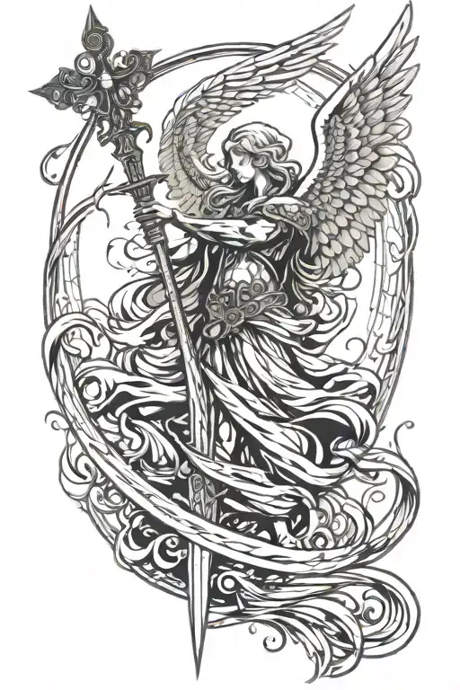 Guardian Angel With Sword