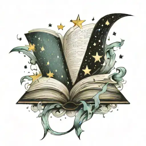 Open Book With Stars And The Words Dear Reader Coming Out Of It