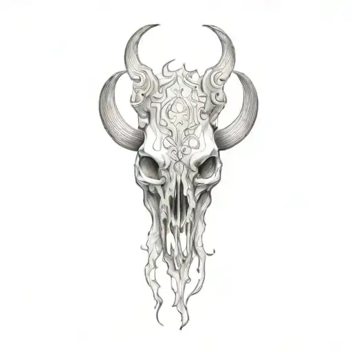 3D Buffalo Skull