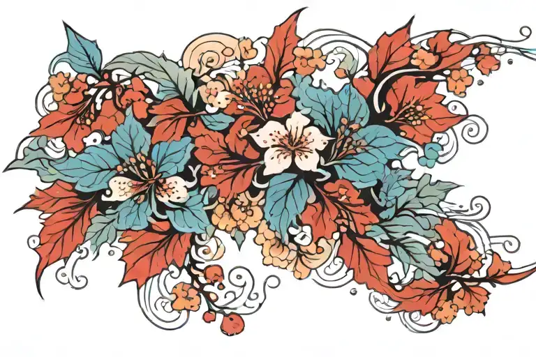 Cloud Japanese Leafs Cherry