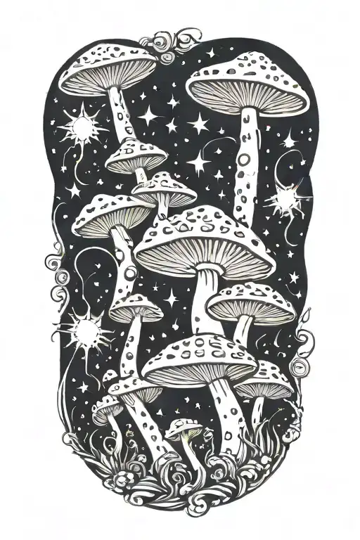 Stars Moons Magic Mushroom Playing