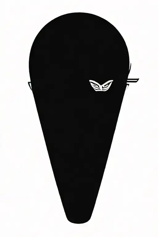 Samurai In Mask Holding Head Of His Enemy