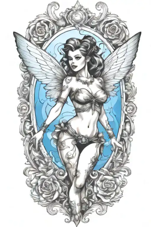 Pinup Fairy Modern Fantasy Style