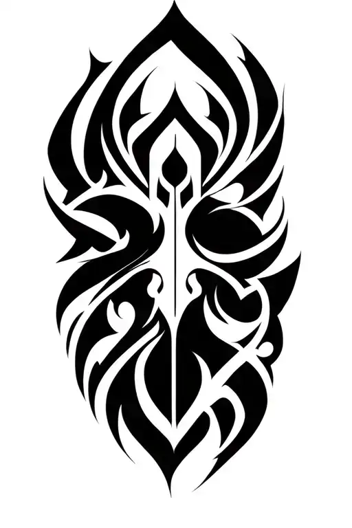 Abstract Viking Tribal