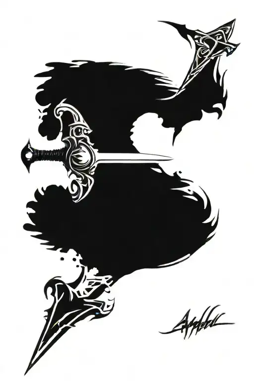 Sword Of Arundil From Lord Of The Rings