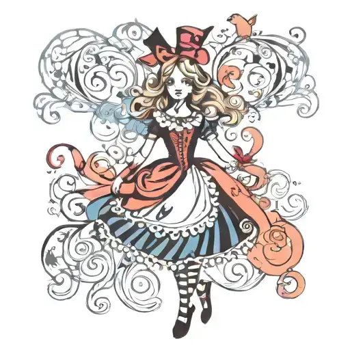 Characters From The Alice In Wonderland