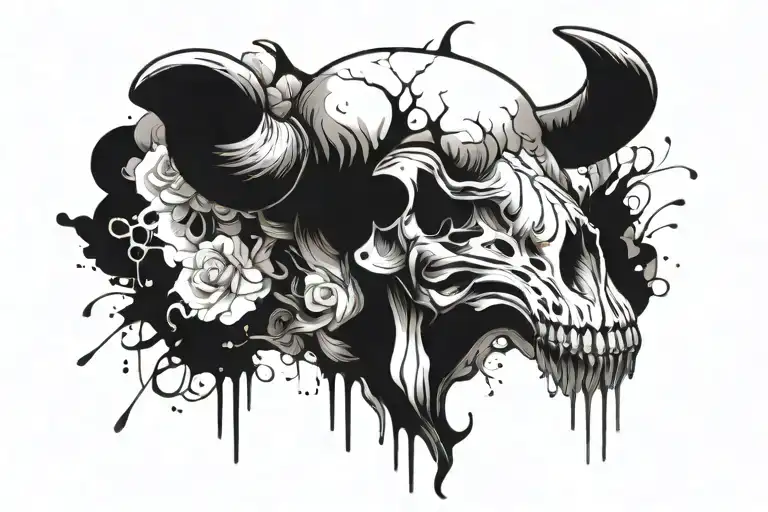 Animal Skull With A Blindfold