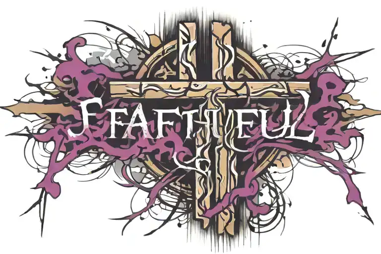 Cross With Words Faithful In Prayer Going Through The Cross